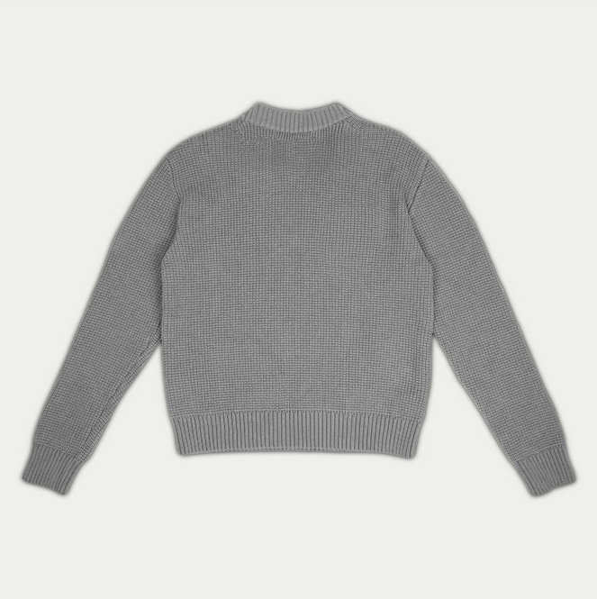 BUCHAN "B" KNIT GREY SWEATER