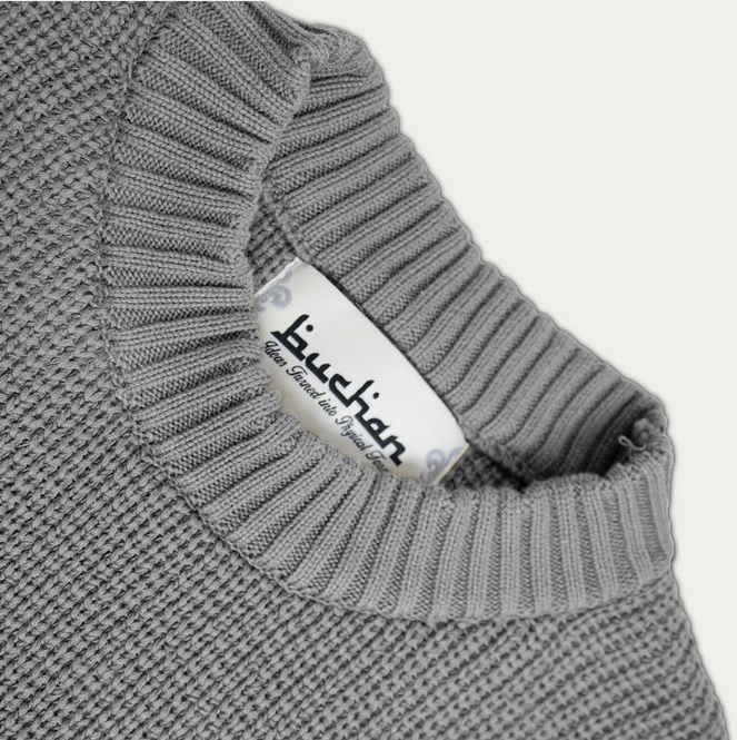 BUCHAN "B" KNIT GREY SWEATER