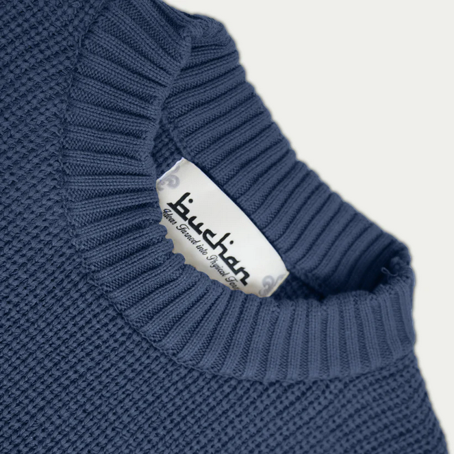 BUCHAN "B" KNIT NAVY SWEATER