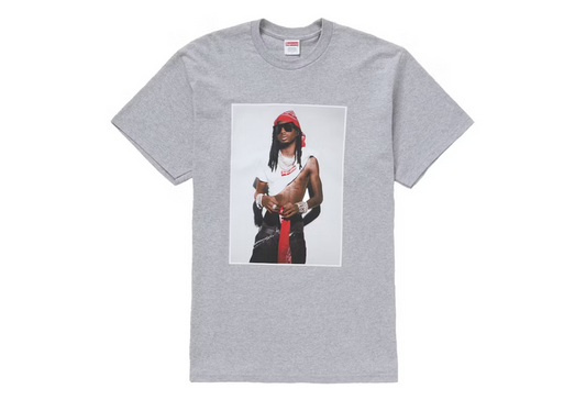 SUPREME PLAYBOI CARTI TEE GREY