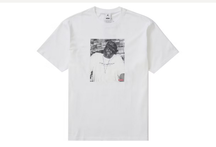 SUPREME X JORDAN  BIGGIE T-SHIRT WHITE