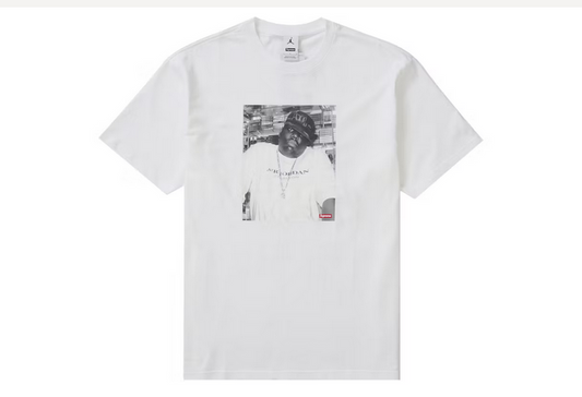 SUPREME X JORDAN  BIGGIE T-SHIRT WHITE