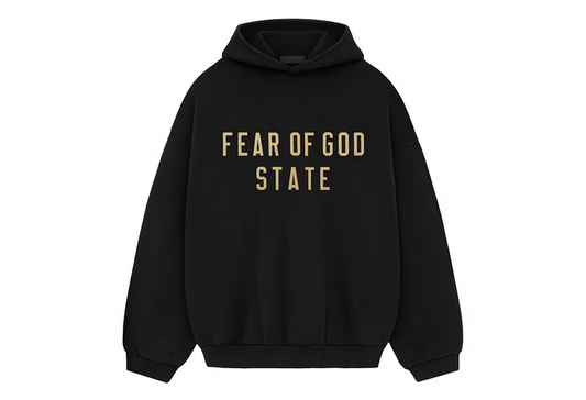 FEAR OF GOD ESSENTIALS FLEECE HOODIE BLACK