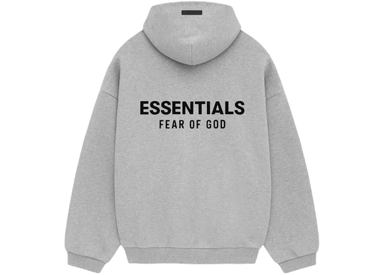 FEAR OF GOD ESSENTIALS HOODIE LIGHT HEATHER GREY