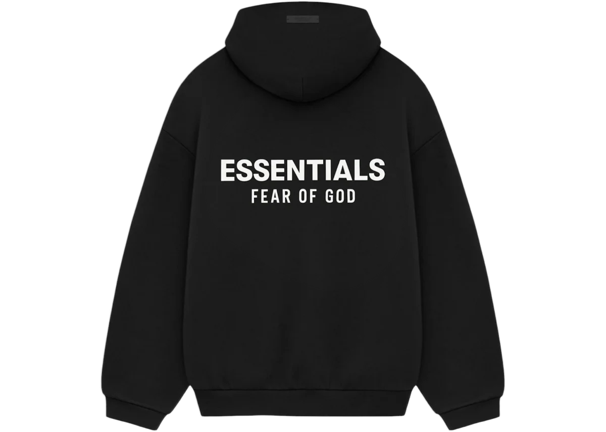 FEAR OF GOD ESSENTIALS HOODIE BLACK