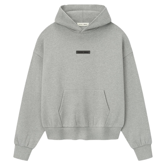 FEAR OF GOD ESSENTIALS HOODIE CONCRETE HEATHER