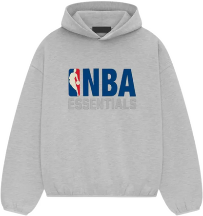 FEAR OF GOD ESSENTIALS HOODIE NBA HEATHER GREY