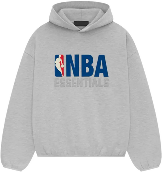 FEAR OF GOD ESSENTIALS HOODIE NBA HEATHER GREY
