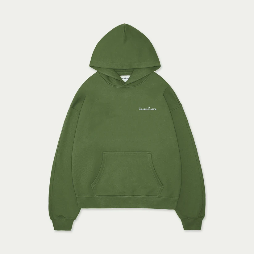 BUCHAN ESSENTIAL HOODIE GREEN