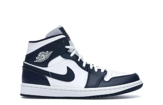 JORDAN 1 MID WHITE METALLIC GOLD OBSIDIAN