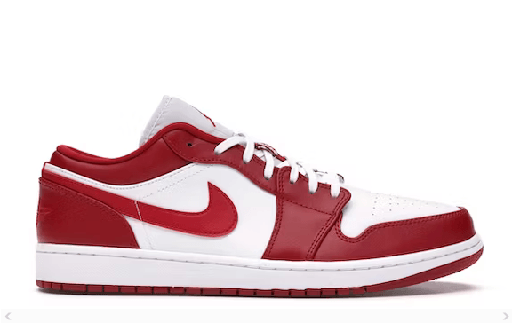 JORDAN 1 LOW GYM RED WHITE - Cherrykicks