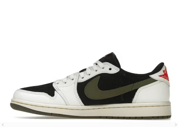 JORDAN 1 LOW x TRAVIS SCOTT OLIVE - Cherrykicks