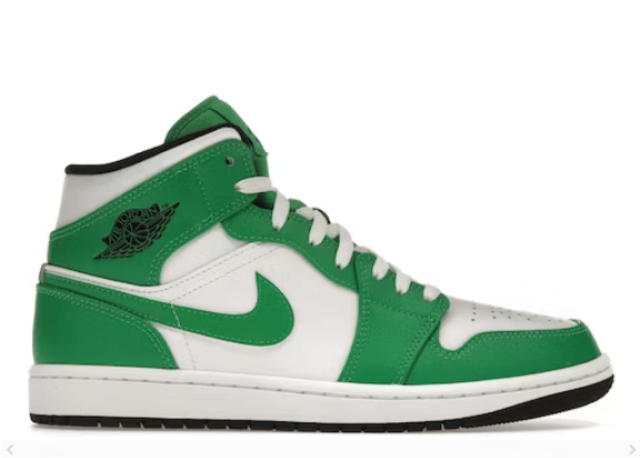 JORDAN 1 MID LUCKY GREEN - Cherrykicks