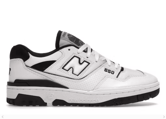 NEW BALANCE 550 WHITE BLACK - Cherrykicks