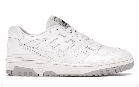 NEW BALANCE 550 WHITE GREY - Cherrykicks