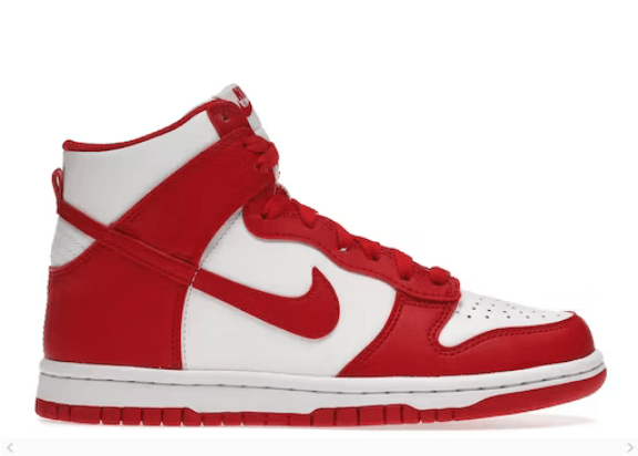 NIKE DUNK HIGH CHAMPIONSHIP RED - Cherrykicks