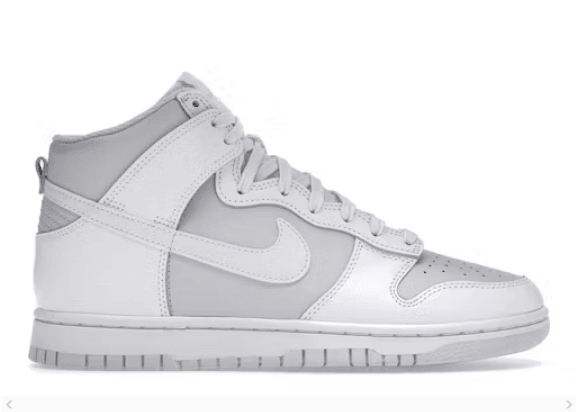 NIKE DUNK HIGH PURE PLATINUM WHITE - Cherrykicks